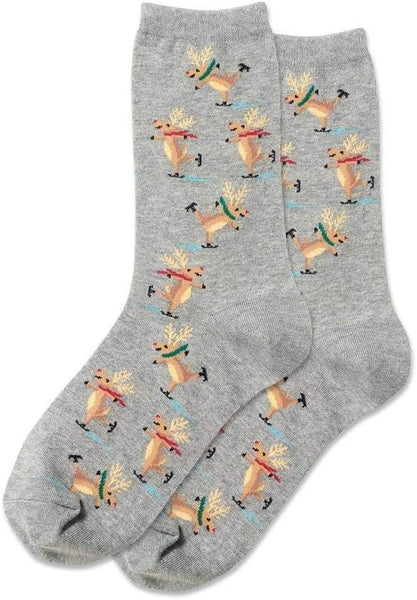 Socks - Skating Reindeer