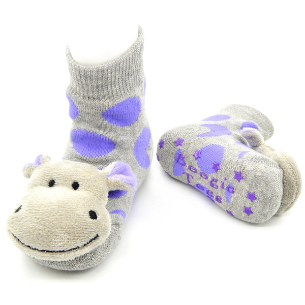 Boogie Toes Rattle Socks - Hippo