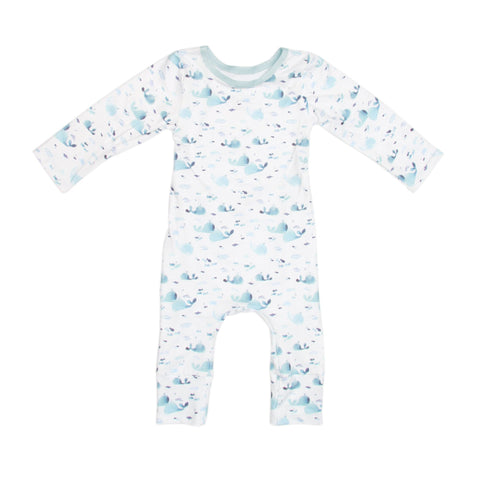 Baby Romper - Blue Whales