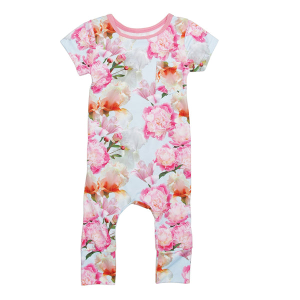 Baby Romper - Peony Splendor