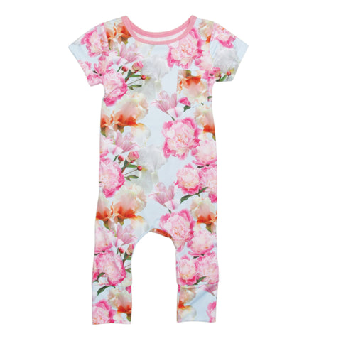 Baby Romper - Peony Splendor