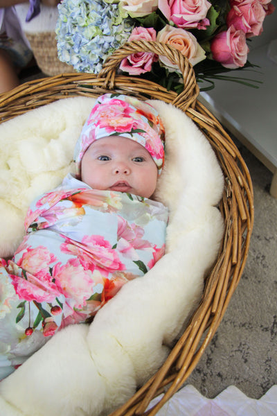 Baby Gown - Peony Splendor