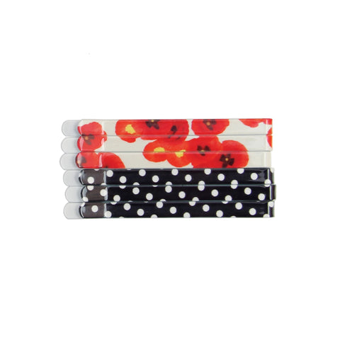 Bobby Pin 6-pack - Poppy