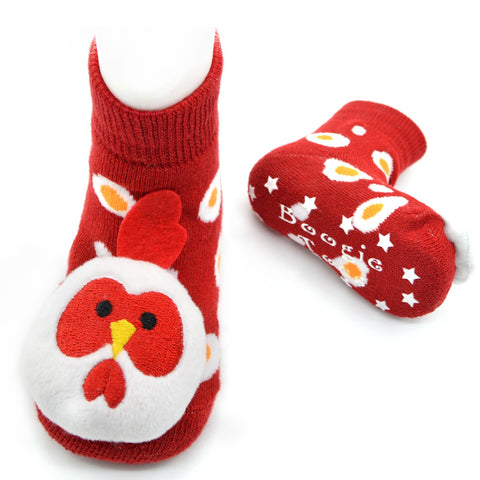 Boogie Toes Rattle Socks - Chicken