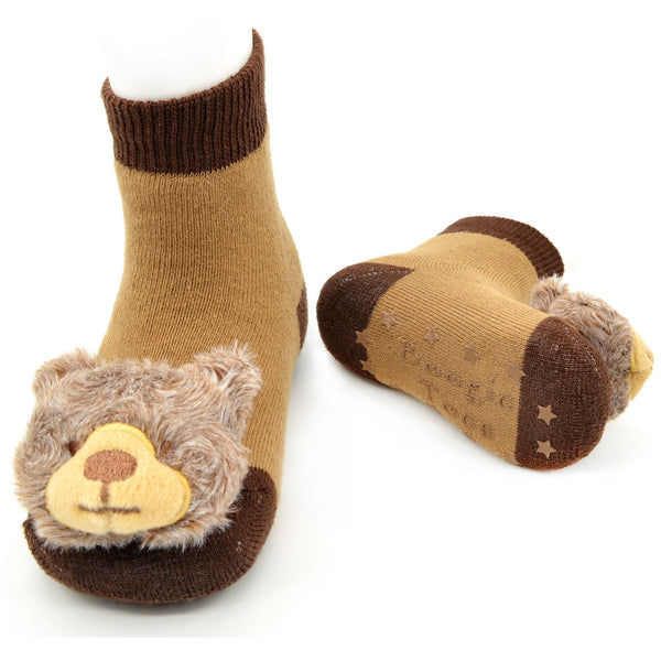 Boogie Toes Rattle Socks - Grizzly Bear