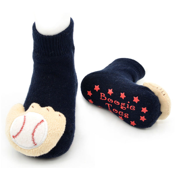 Boogie Toes Rattle Socks - Baseball