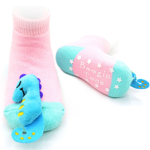 Boogie Toes Rattle Socks - Seahorse