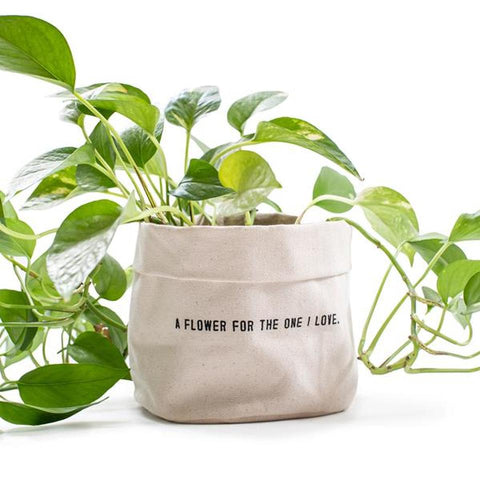 Canvas Planter - A Flower For One I Love
