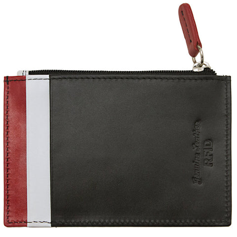 Credit Card Holder w Zip Pocket  RFID Protected