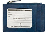 Credit Card Holder w Zip Pocket  RFID Protected