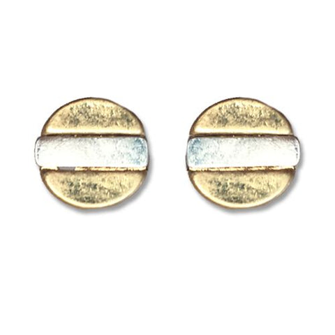 Earrings - Two Tone Post