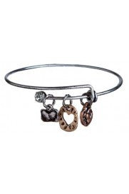 Bangle Bracelet - Hearts
