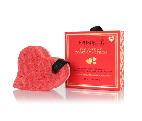 Heart-On-A-String Bath Sponge