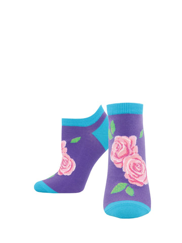 Women's Shortie Socks -Flowers