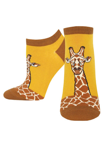 Women's Shortie Socks - Giraffe